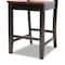 Baxton Studio Nicolette Modern Two-Tone Dark Brown and Walnut Brown Finished Wood 2-PC Counter Stool Set 176-11425-Zoro - alternate 2